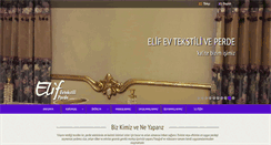 Desktop Screenshot of elifevtekstili.com