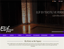 Tablet Screenshot of elifevtekstili.com